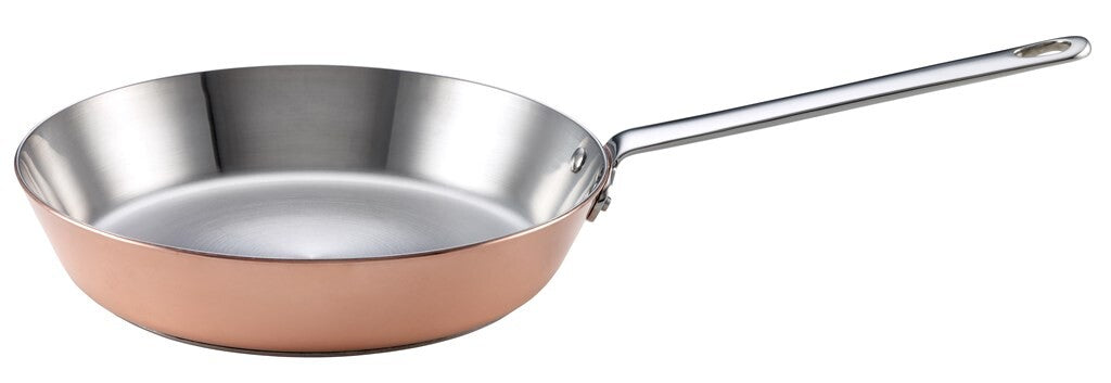 SCANPAN Maitre D' koperen koekenpan 26 cm van opzij