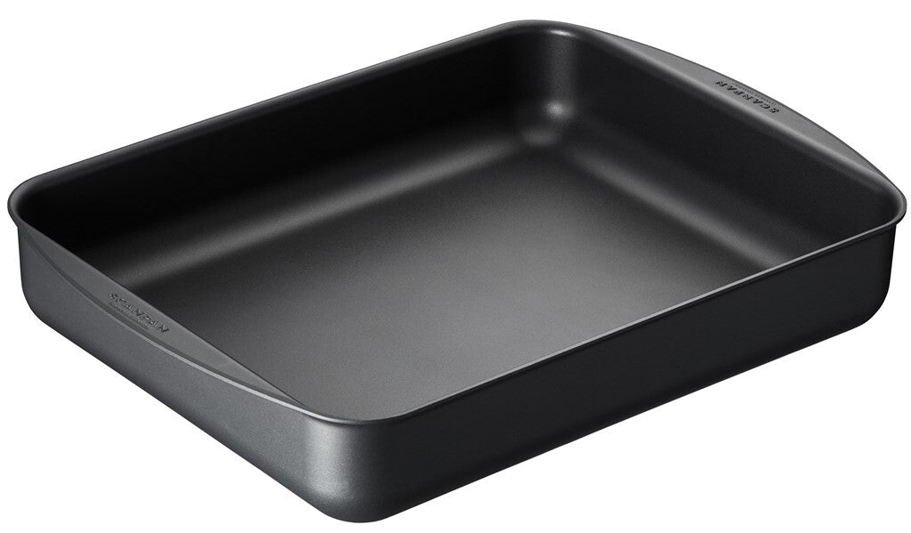 SCANPAN Classic braadslede 44 x 32 cm schuin van voren