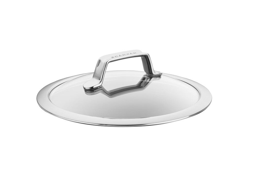 TechnIQ Glasdeckel 22 cm, schräg von vorn auf weißem Hintergrund