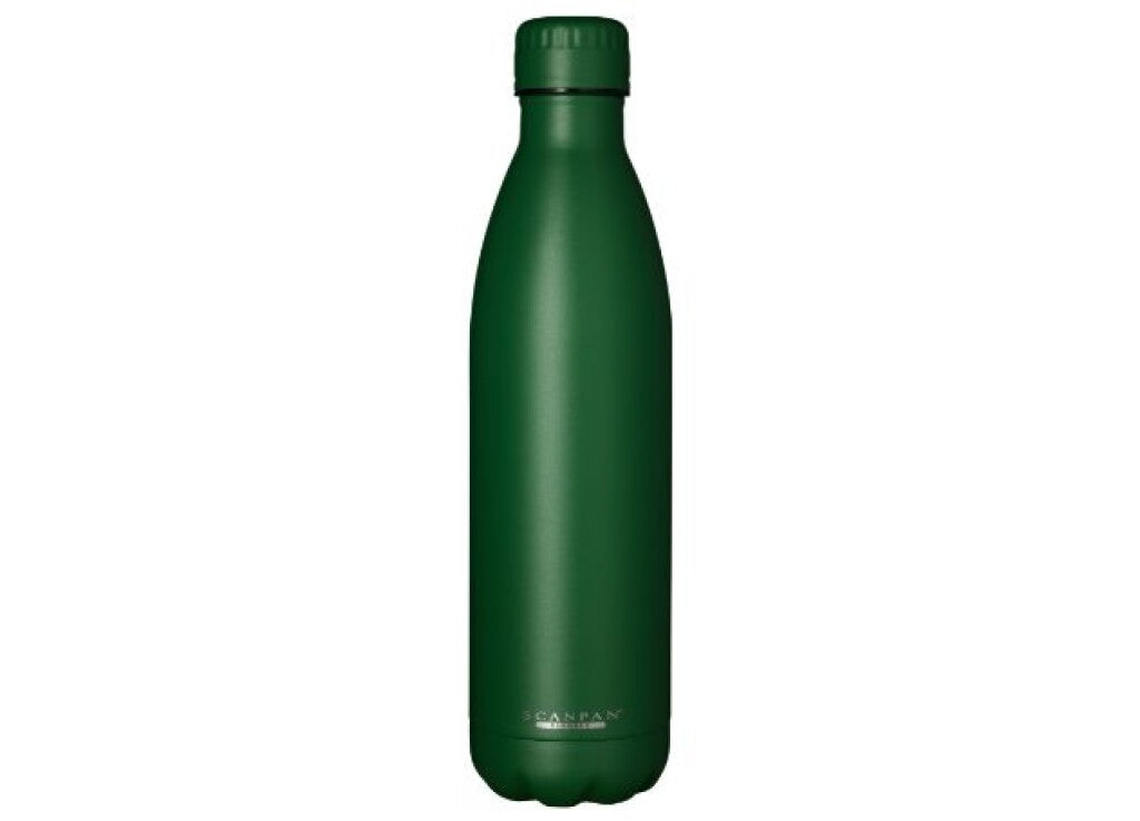 TO GO Thermoflasche 750 ml in der Farbe Forest green auf weißem Hintergrund