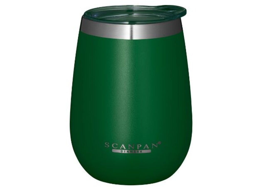 Detail of the TO GO tumbler with lid 300 ml in Forest green