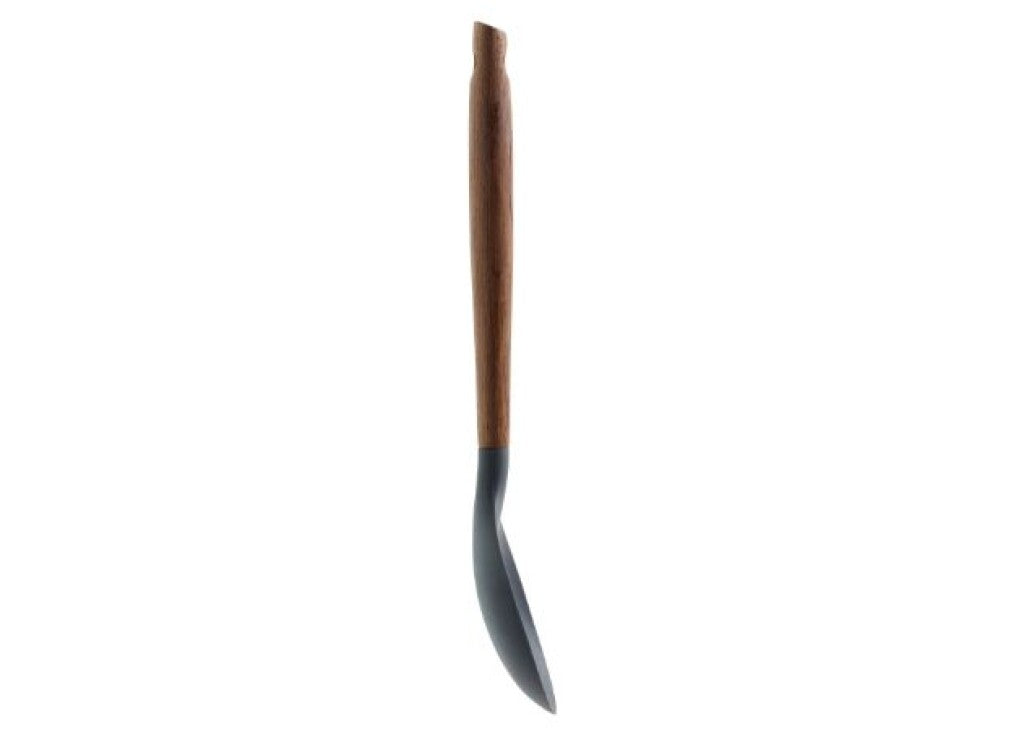 SCANPAN grytesleiv 31 cm i karbonisert ask vist bakfra