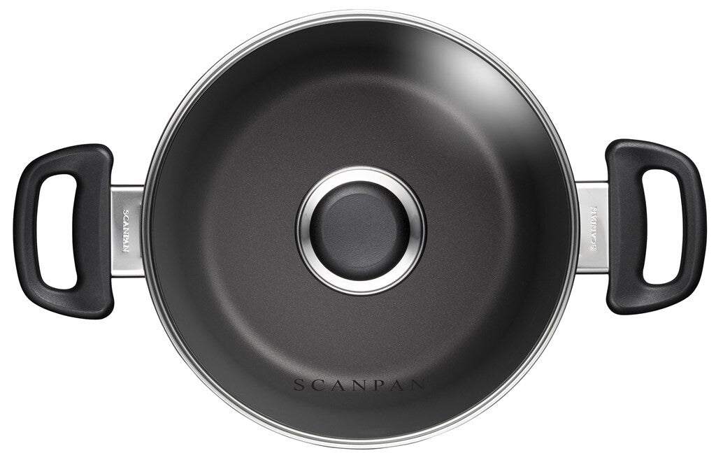 SCANPAN Classic Induction Topf 20 cm mit Glasdeckel von oben