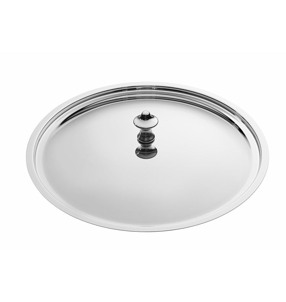 SCANPAN Maitre D' lokk 24 cm i rustfritt stål sett på skrå ovenfra