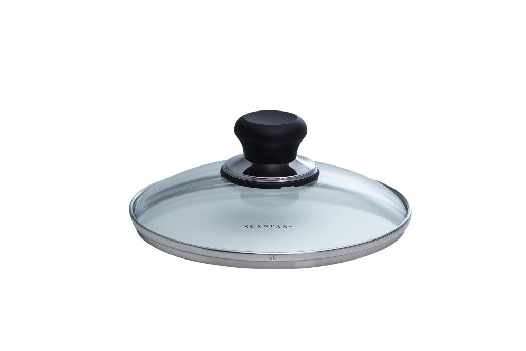SCANPAN Classic glazen deksel 18 cm schuin van voren