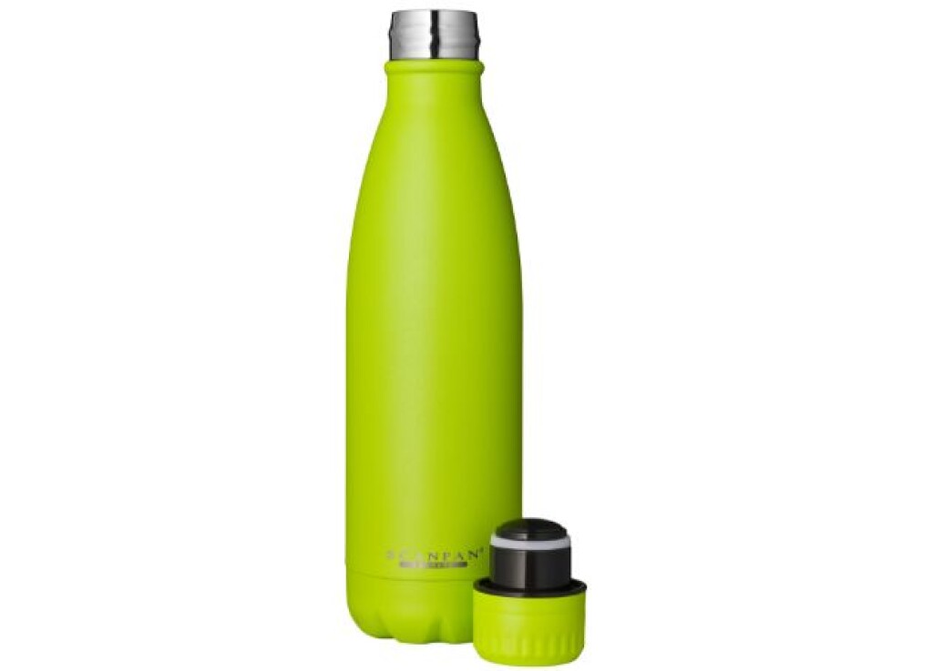 TO GO thermosfles 500 ml in de kleur Lime Green in gebruik
