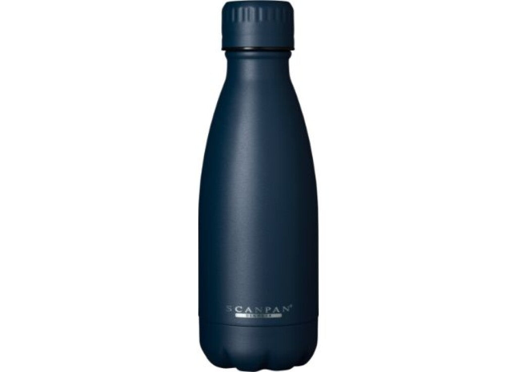 TO GO termoflaske 350 ml i farven Oxford blue vist på hvid baggrund