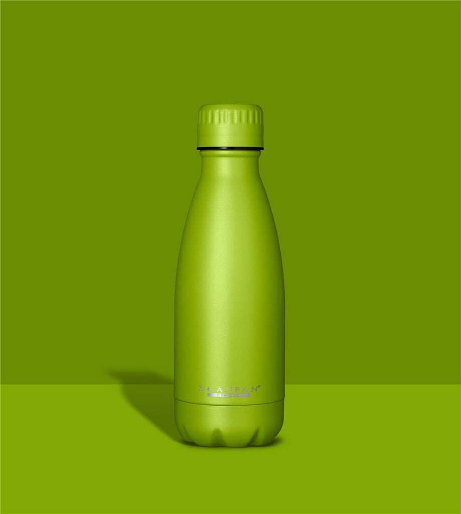TO GO termoflaske 350 ml i farven Lime Green på matchende farvebaggrund