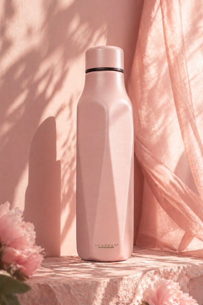 TO GO Explore termoflaske 500 ml i farven Rose vist på hvid baggrund