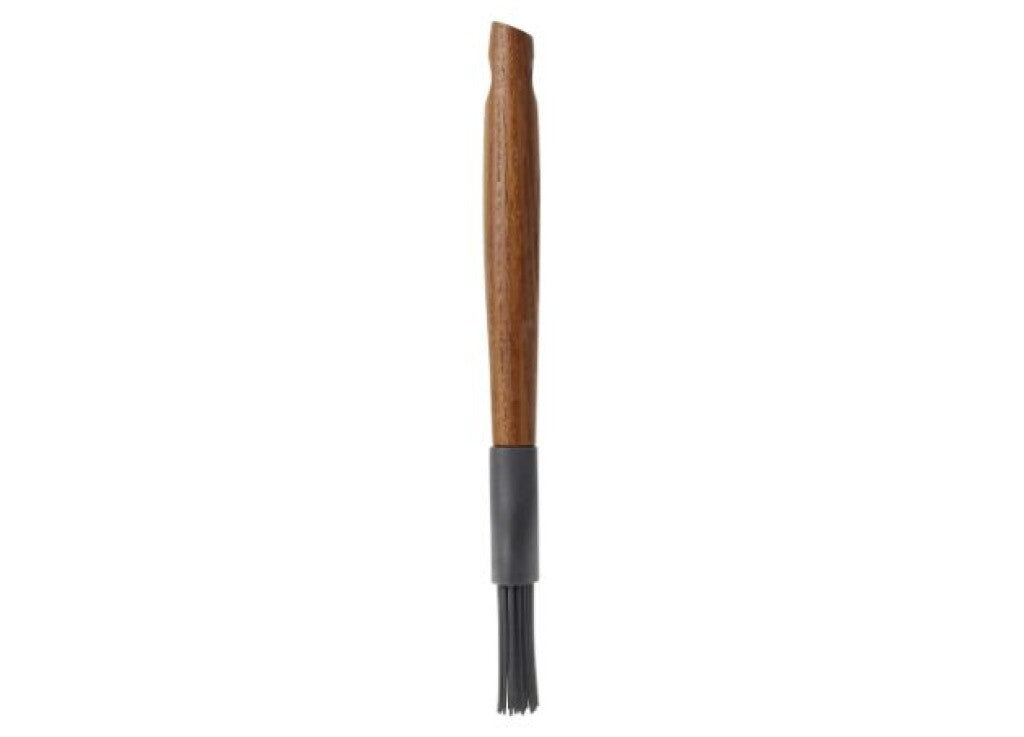 SCANPAN bagepensel 22 cm i karboniseret ask vist fra bagsiden
