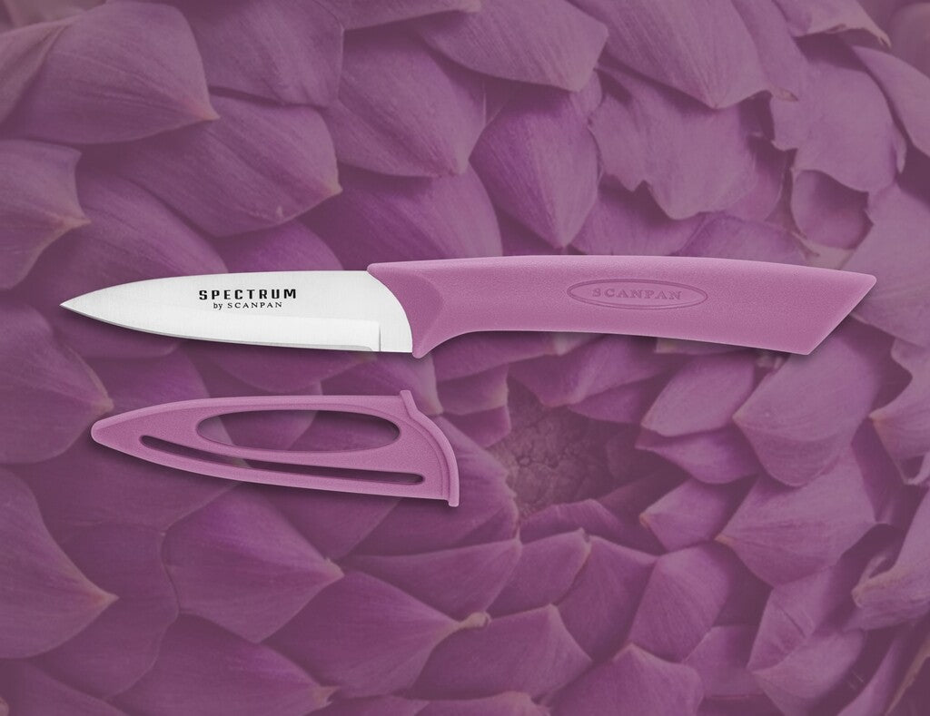 Spectrum urtekniv 8 cm i farven Dusty Lavender vist på hvid baggrund