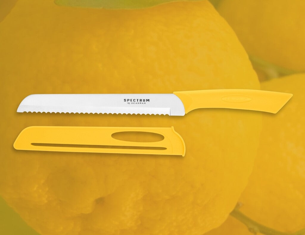 Spectrum bread knife in Sunstruck on a white background