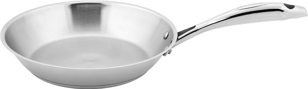 STS stegepande 24 cm i rustfrit stål set oppefra