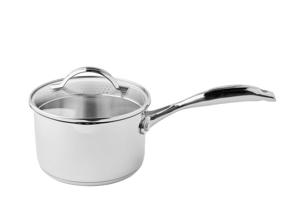 STS steelpan 16 cm van roestvrij staal van boven