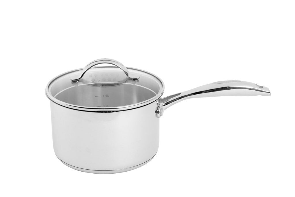 STS steelpan 18 cm van roestvrij staal van boven