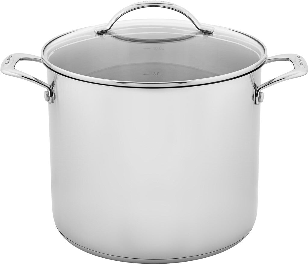 STS stockpot 26 cm in stainless steel, top view