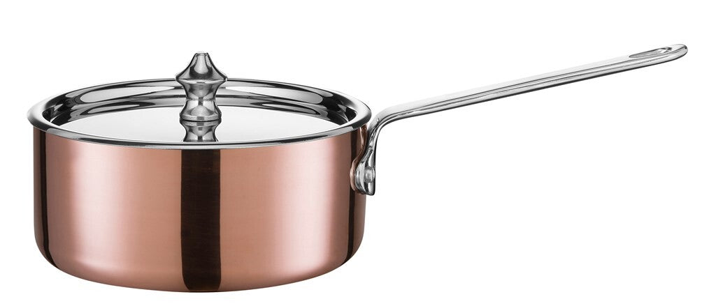 SCANPAN Maitre D' koperen steelpan 0,6 liter van opzij