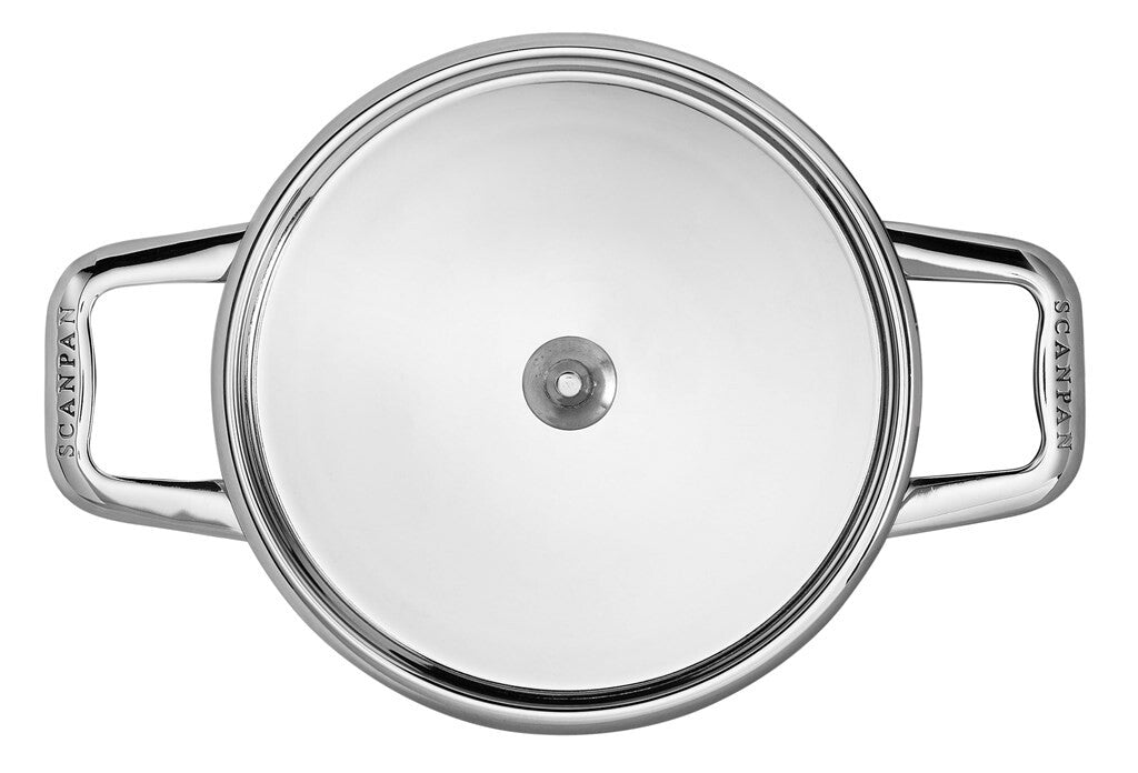 SCANPAN Maitre D' mini gryde 1,5 liter set ovenfra med låg