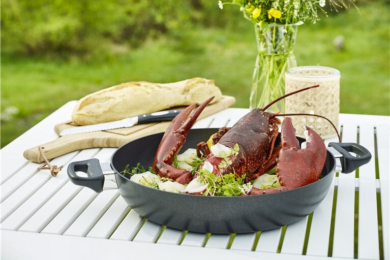 Eten bereid in een SCANPAN Classic-chefpan